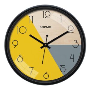 Amazon Brand – Solimo Wall Clock Multicolor