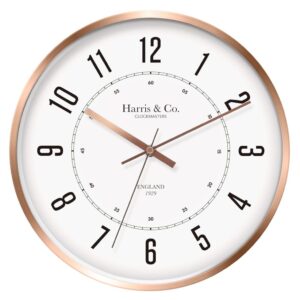Harris & Co. Silent Sweep Wall Clock