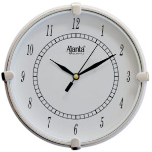 Ajanta White Round Wall Clock