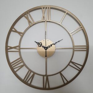 Hibas Touch Roman Wall Clock Gold