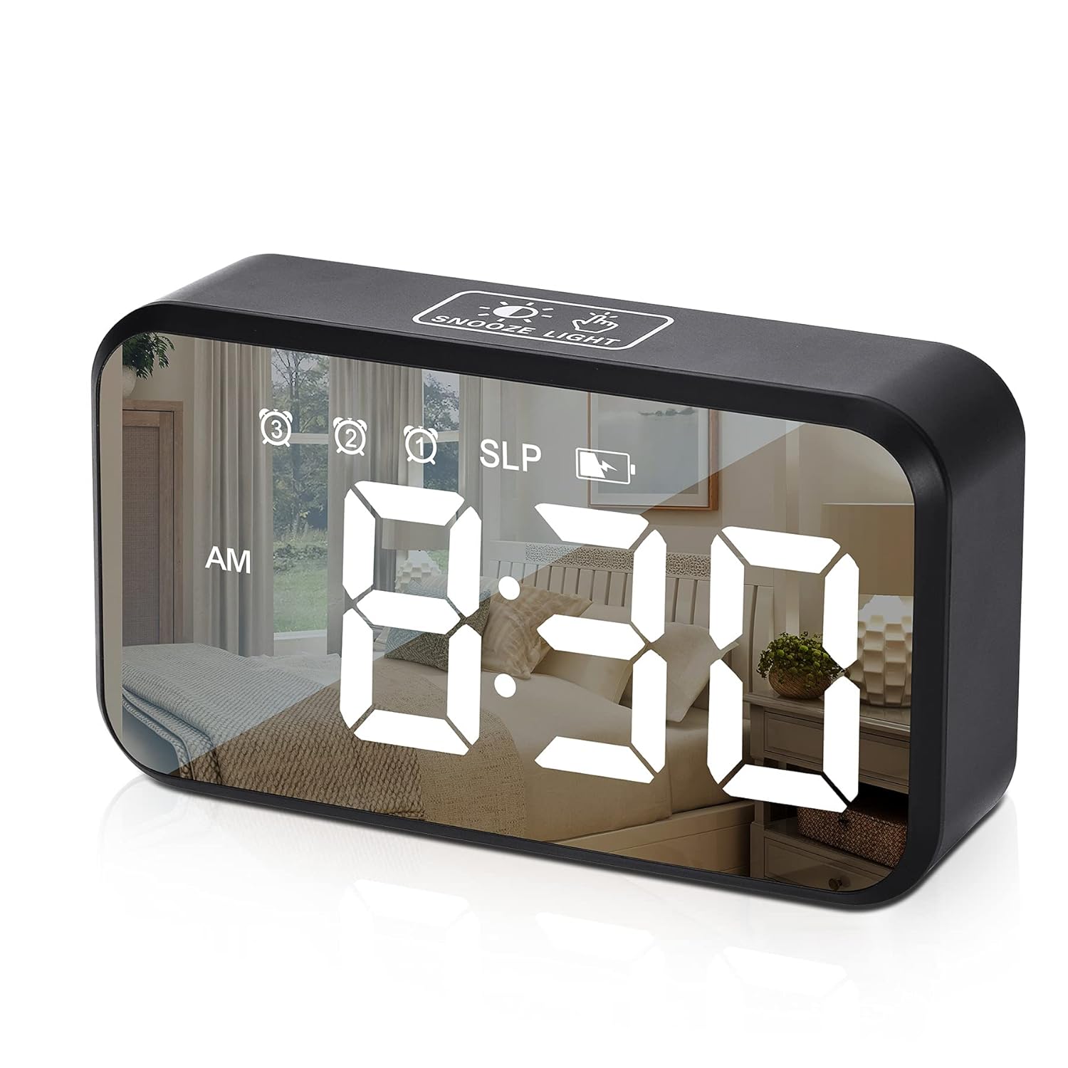 Amgico Digital Alarm Clock with Snooze