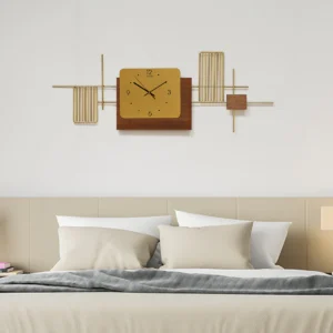 Occult Wall Clock Brown & Gold