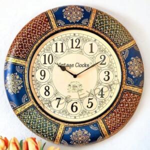 Hand-Crafted Vintage Wall Clock