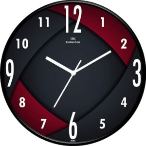 IIK Collection Black and Red clock
