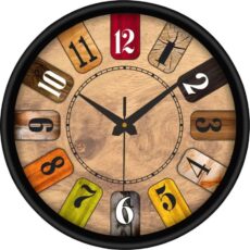 Multicolor Number Wall Clock