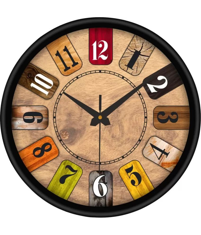Multicolor Number Wall Clock