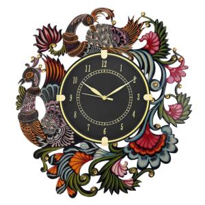 Ajanta Peacock Design Fancy Clock
