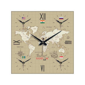 Around The World In 24 Hours Wall Clock