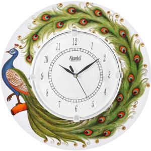 Shashank Handpainted Peacock Wall Clock