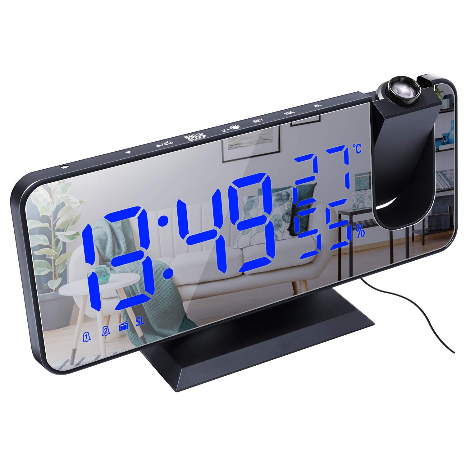 Plastic Projection Alarm Clock