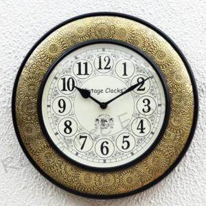 Vintage Clock Handcrafted Brass