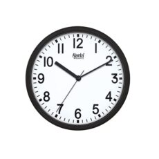 Ajanta Plastic Wall Clock Black