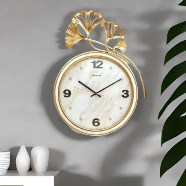Ginkgo Leaf Wall Clock