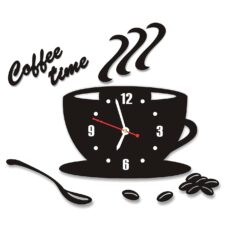 Acrylic 3D Coffee Cup Wall Clock