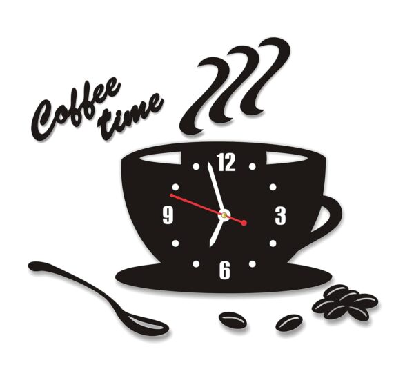 Acrylic 3D Coffee Cup Wall Clock