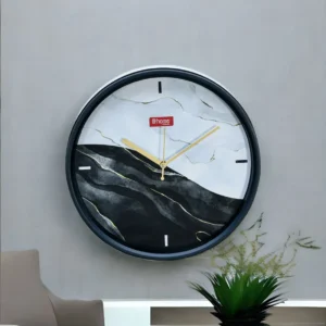 Ivory Plastic Analog Wall Clock