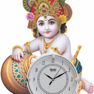 God Krishna Antique Wall Clock