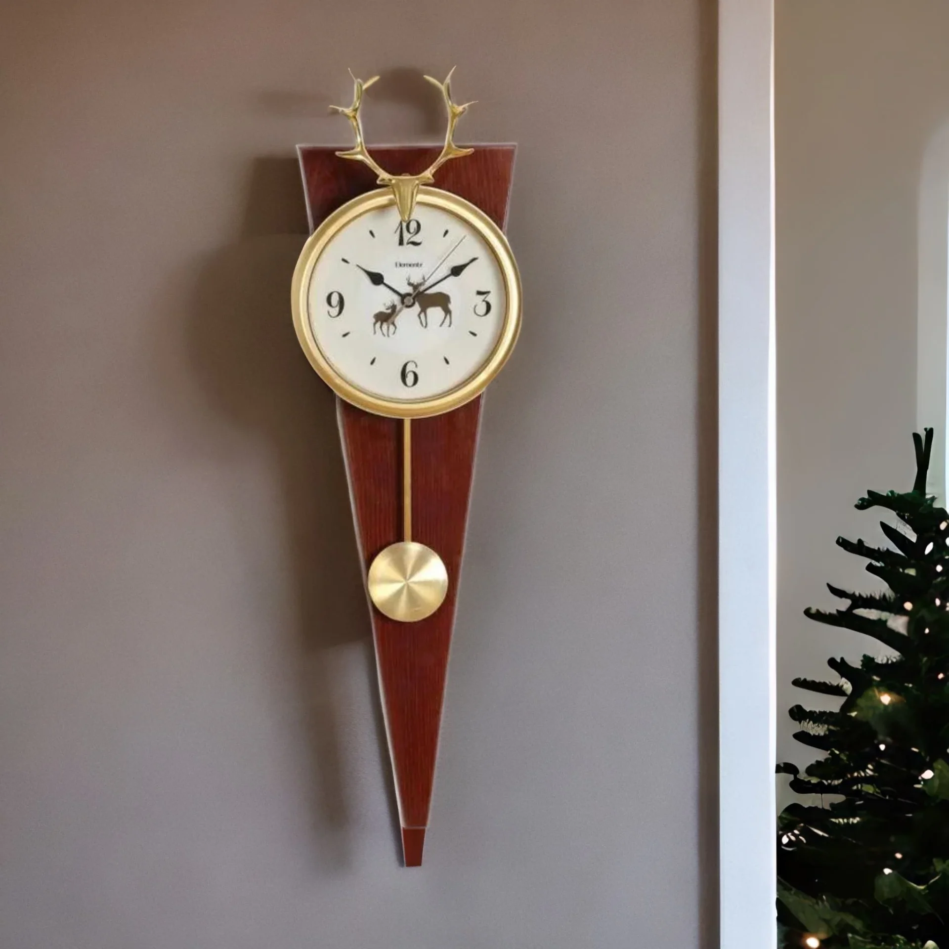 Stag Pendulum Wall Clock