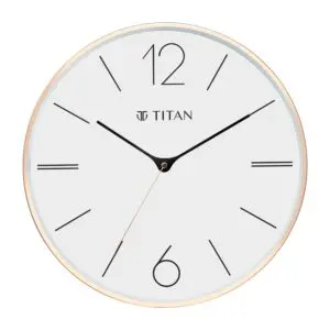 Titan Metal Rose Gold Wall Clock