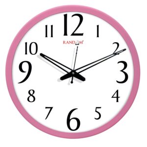 Random Big Size Wall Clock Pink