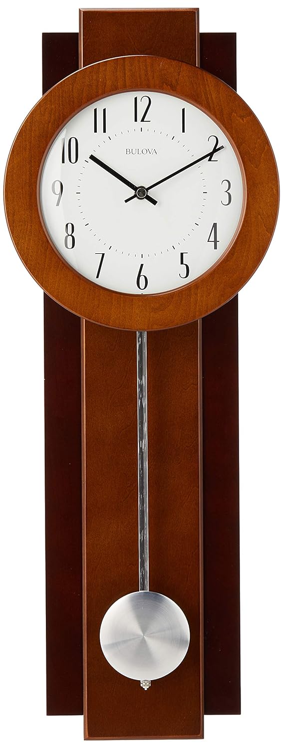 Bulova Pendulum Deco Wall Clock