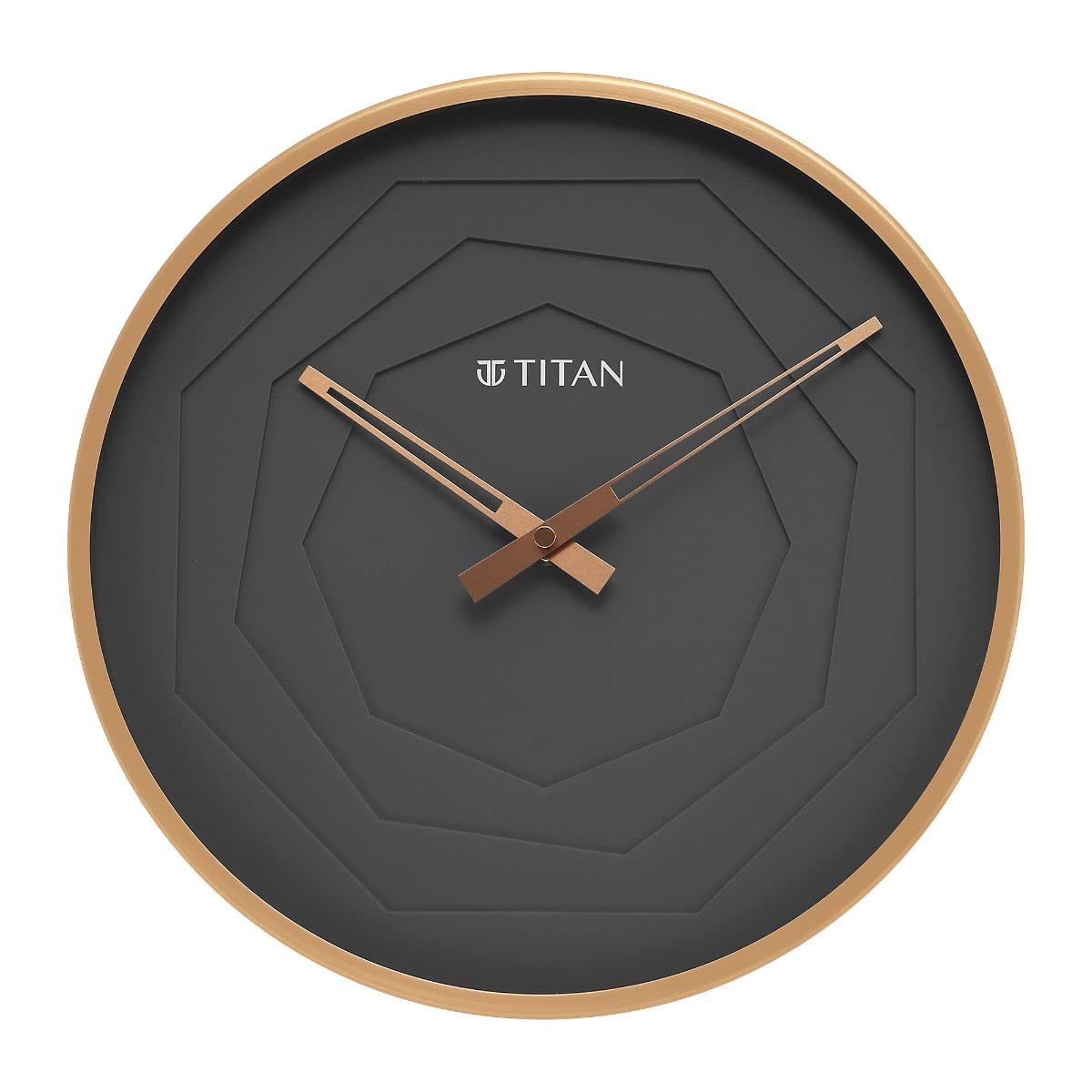 Titan Clock Multi-Layered Grey Dial