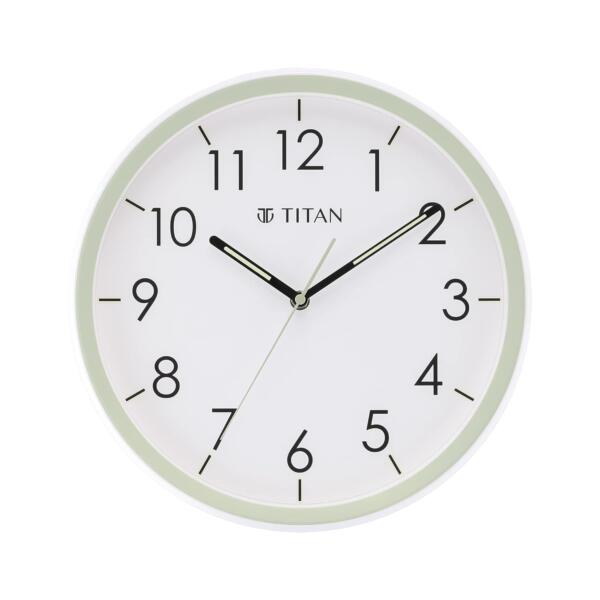Titan Contemporary Green Clock
