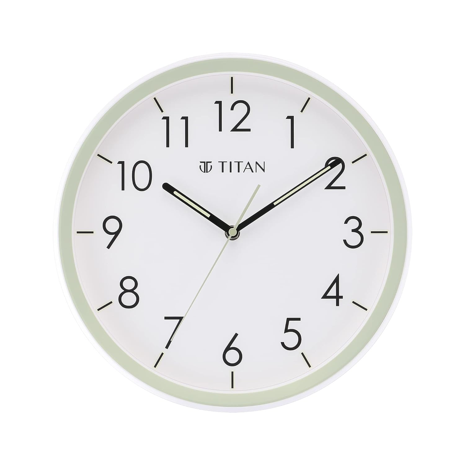 Titan Contemporary Green Clock