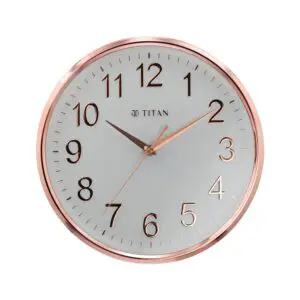 Titan Contemporary Rose Gold Wall Clock