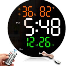 Monomine Digital Wall Clock