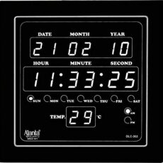 Ajanta Digital White Led Wall Clock