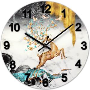 Masstone Deer Art Wall Clock