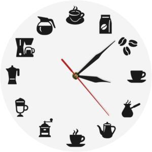 BrewTime Coffee Lovers Wall Clock