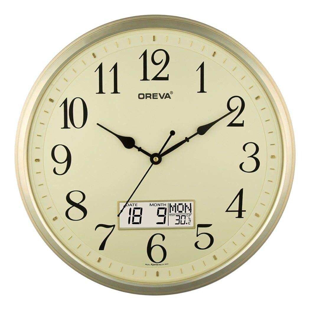 Digital Analog Wall Clock