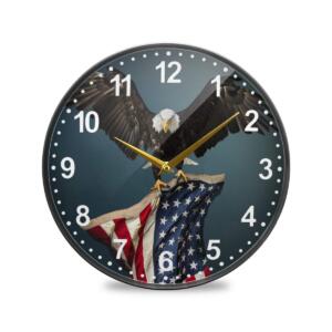 American Bald Eagle Wall Clock