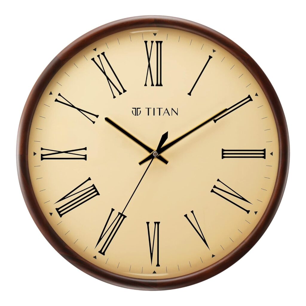 Titan Classic Wooden Wall Clock