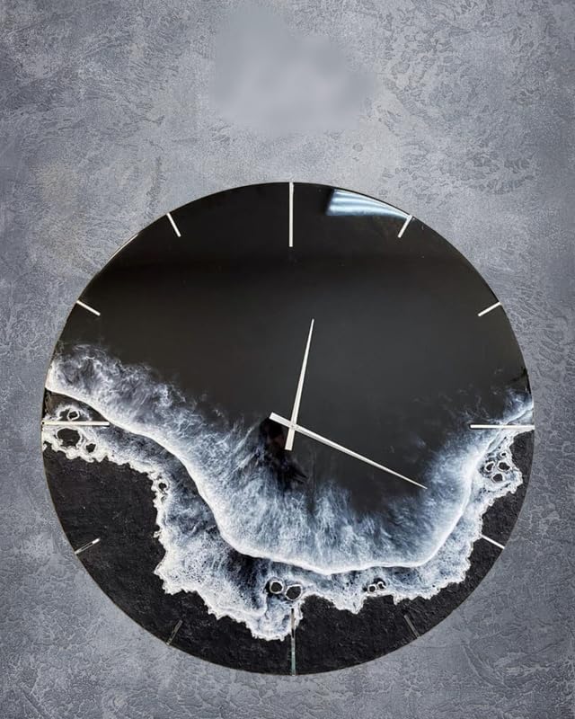 River Resin Wall Clock