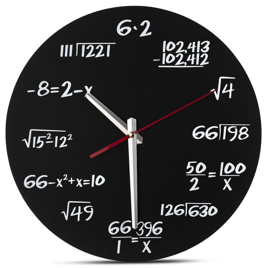 Stylish Wall Clock maths