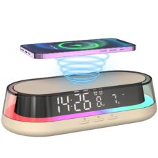 Alarm Clock with Wireless Charging